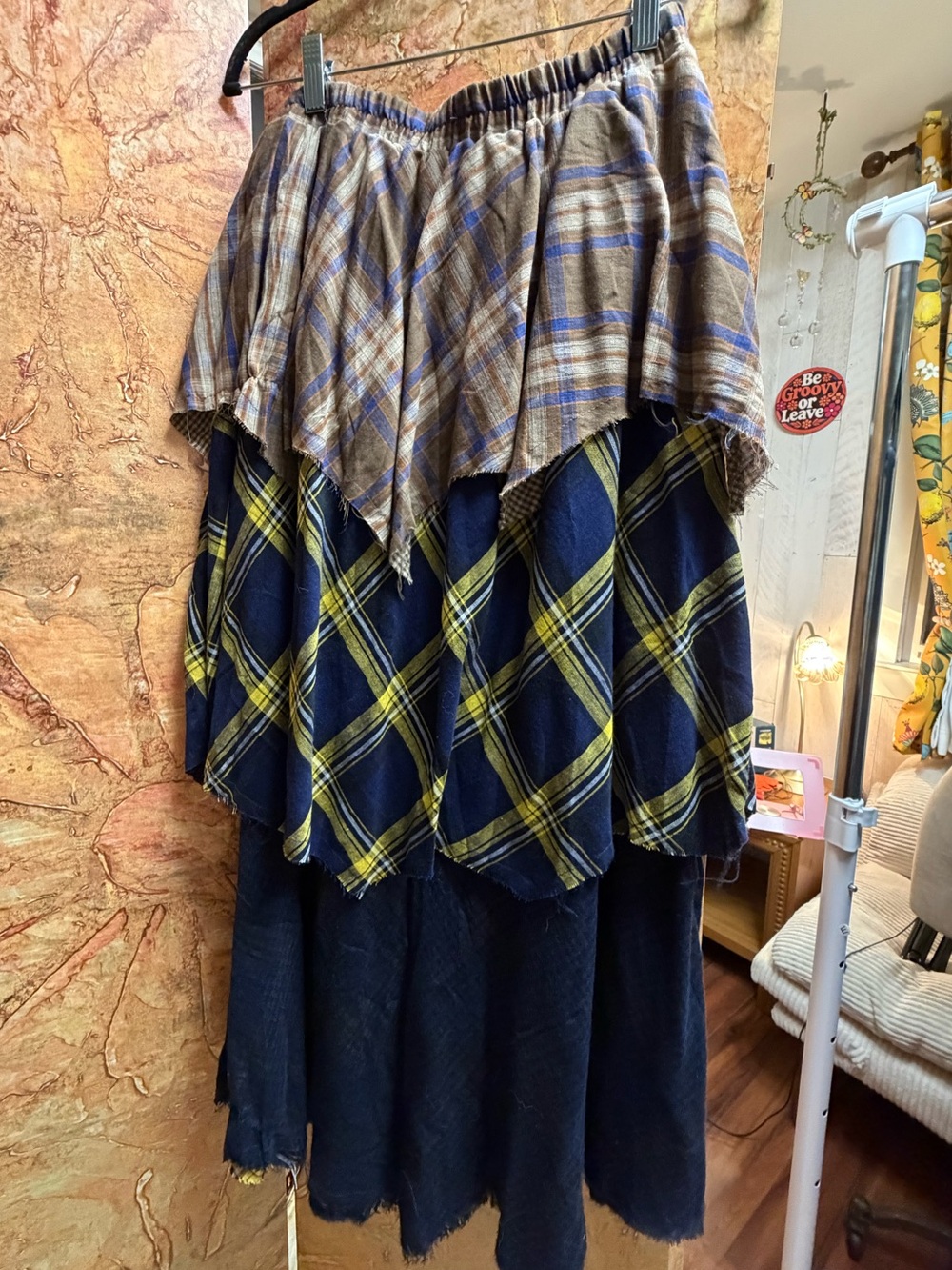Anthropologie Multi Layered Maxi skirt NWT